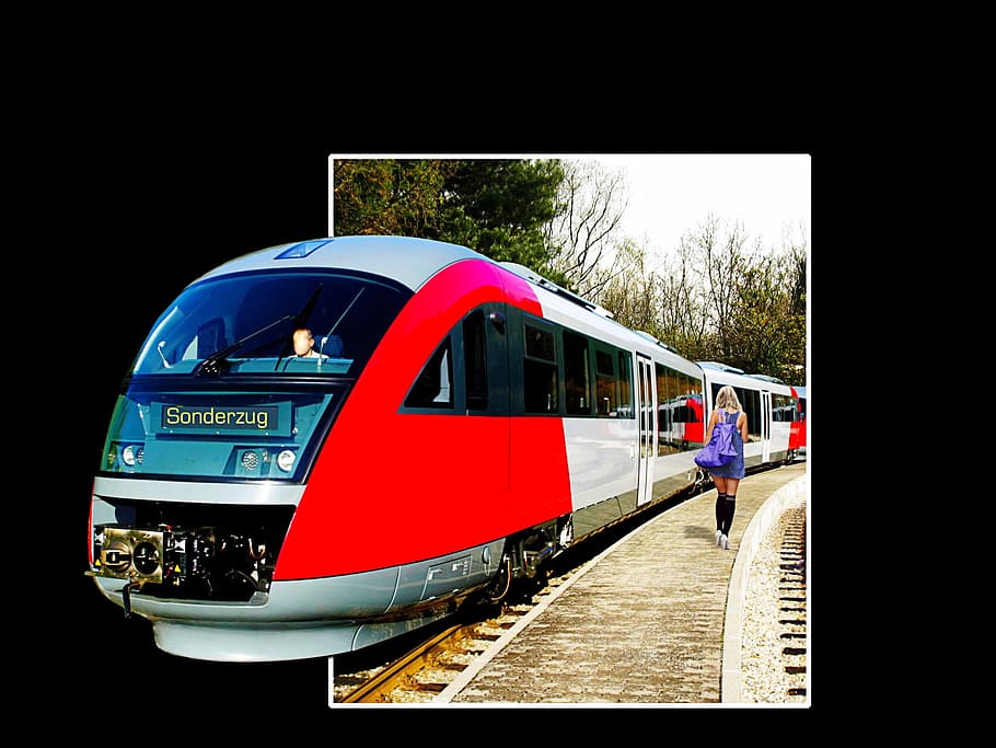 special train, style, 3d effekt, transportation, mode of transportation HD wallpaper