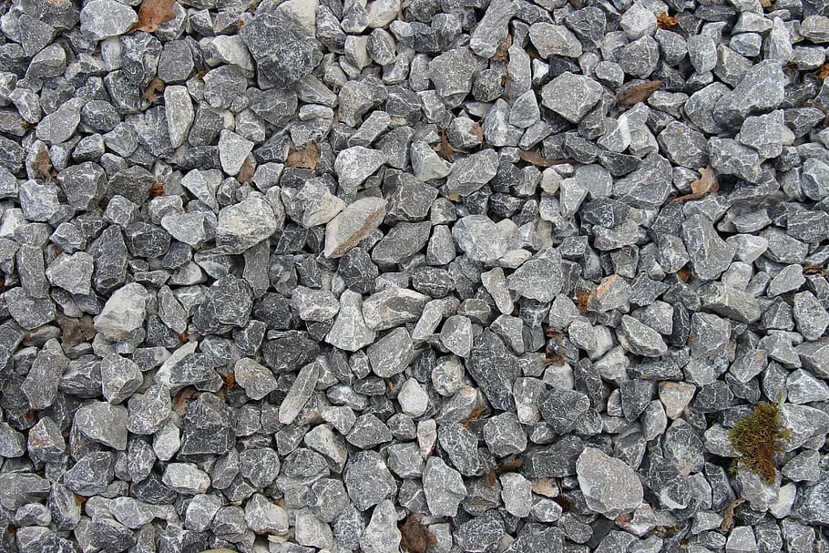 gray gravel, stones, pebbles, boulder, rock, grey, ground, texture, HD wallpaper