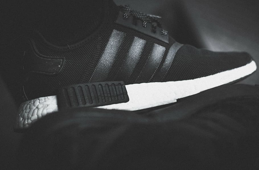 theater tired Anoi HD wallpaper: unpaired black and white adidas NMD, fashion, shoes, sole,  hypebeast | Wallpaper Flare