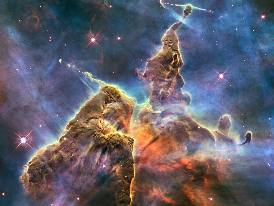 carina, carina nebula, galaxy, fog, kosmus, universe, milky way, HD wallpaper