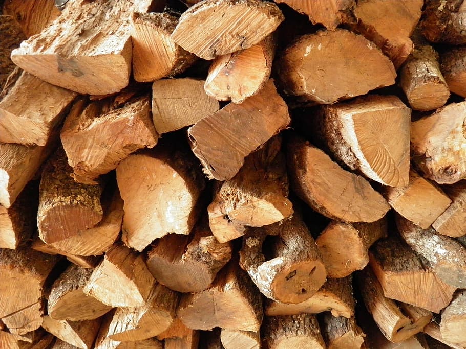 Logs, Winter, Firewood, Stack, logpile, timber, rural, natural HD wallpaper