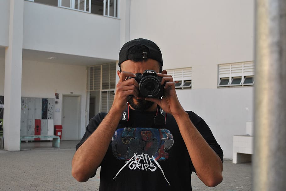 photographer, man, camera, photography themes, camera - photographic equipment HD wallpaper