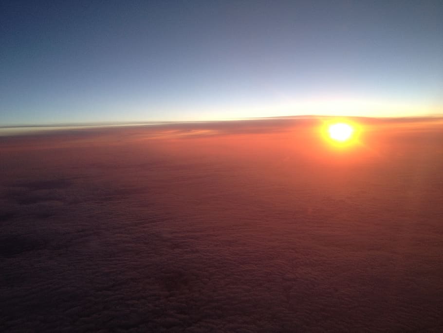 sunset, aeroplane, window, sky, scenics - nature, beauty in nature HD wallpaper