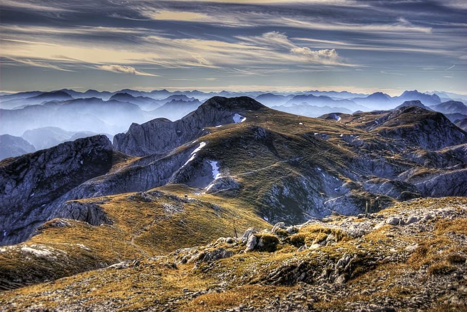 hdr, mountains, austria, scenics - nature, beauty in nature HD wallpaper
