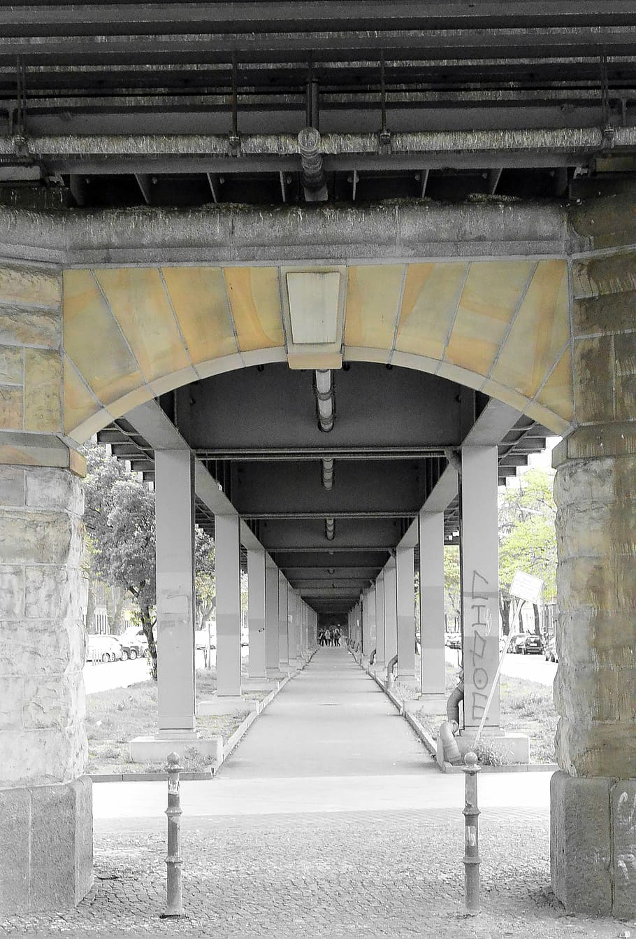 berlin, kreuzberg, passage, ubahn, goal, architecture, connection HD wallpaper