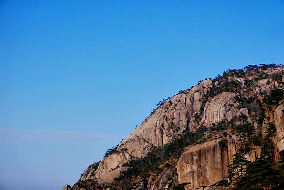 Mountain, Rock Formation, Peak, cliff, nature, top, mountain top HD wallpaper