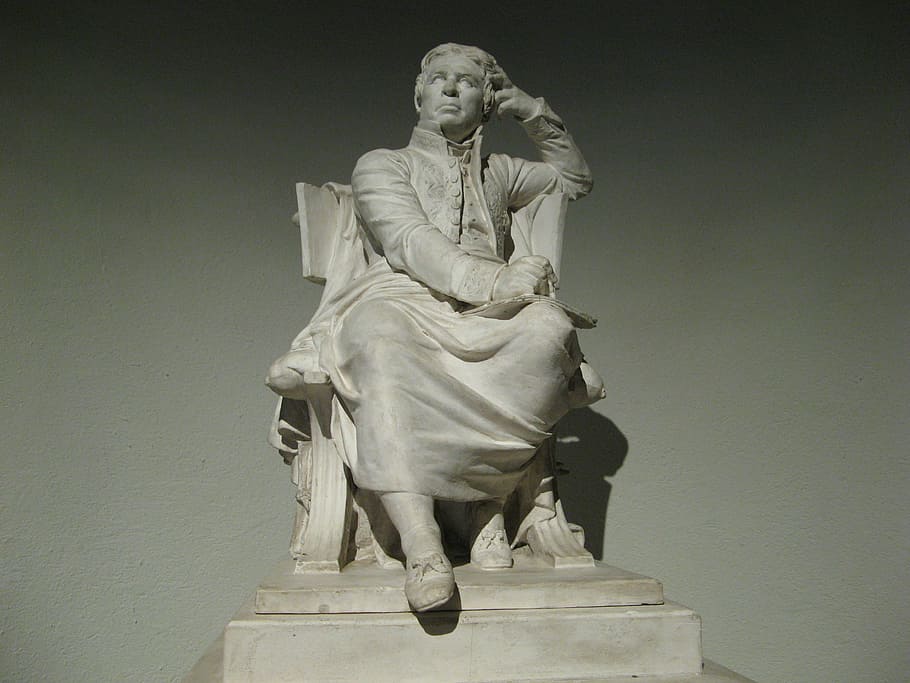 Statue Of Jean-August Ingres, ingres museum, montauban, france, HD wallpaper