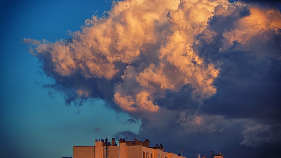 sky, clouds, cloudy, landscape, cloudy sky, cloud - Sky, blue HD wallpaper