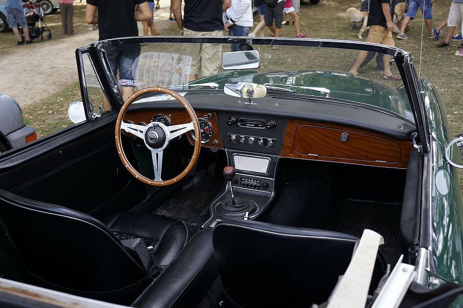 sathonay, expo, car, old, triumph, tr3, convertible, retro Styled HD wallpaper