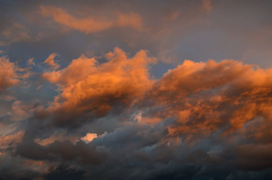 clouds, sunset, sky, sunset colors, twilight, sunset sun, cloudy HD wallpaper