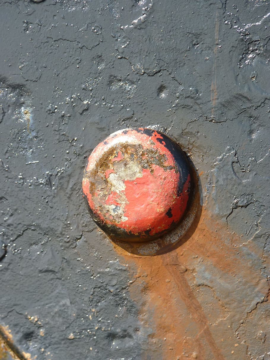 Rivet, Stainless, Red, Black, Black, Ship, Boot, salt water HD wallpaper