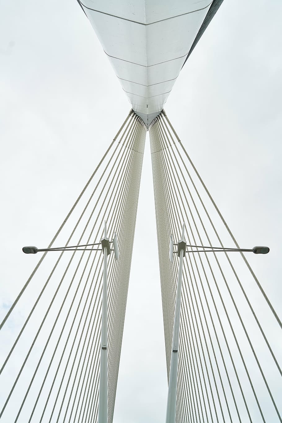 bridge, contemporary, steel, daniel, white, geometric shapes HD wallpaper
