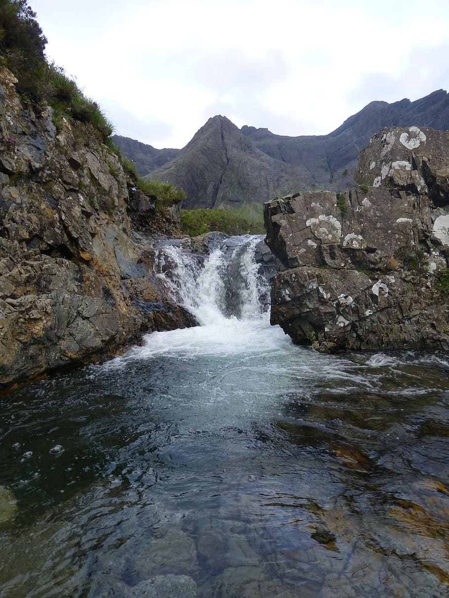 river, landscape, scotland, water, beauty in nature, motion HD wallpaper