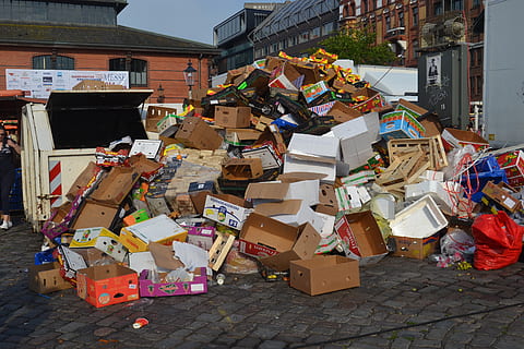 photography of pile of trash, garbage, environmental protection HD wallpaper