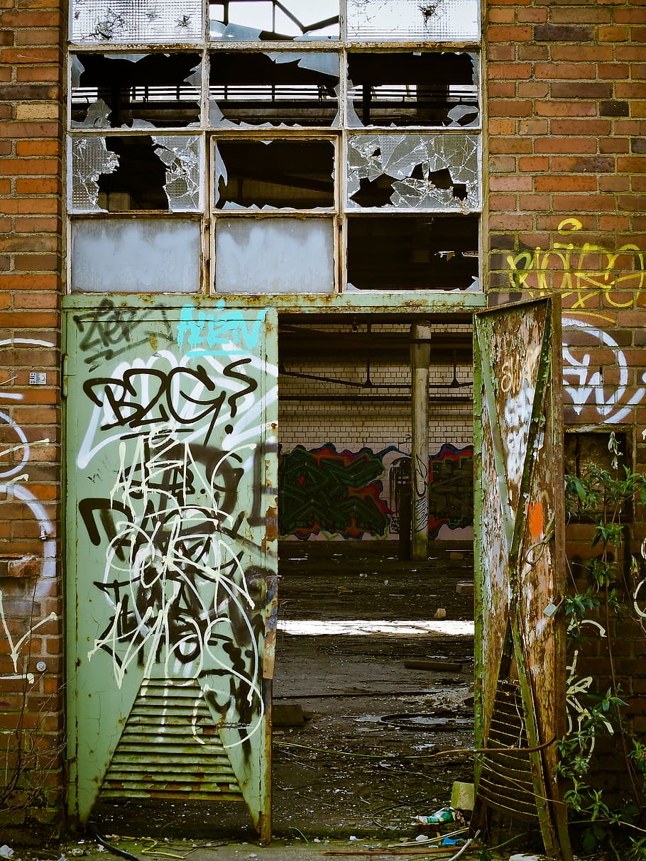 factory, lapsed, ruin, old factory, decay, leave, hall, industry, HD wallpaper