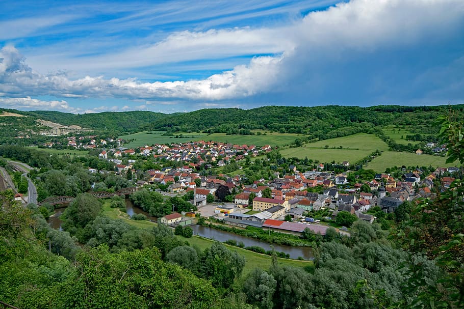 Dornburg, Thuringia, Germany, thuringia germany, view, outlook HD wallpaper