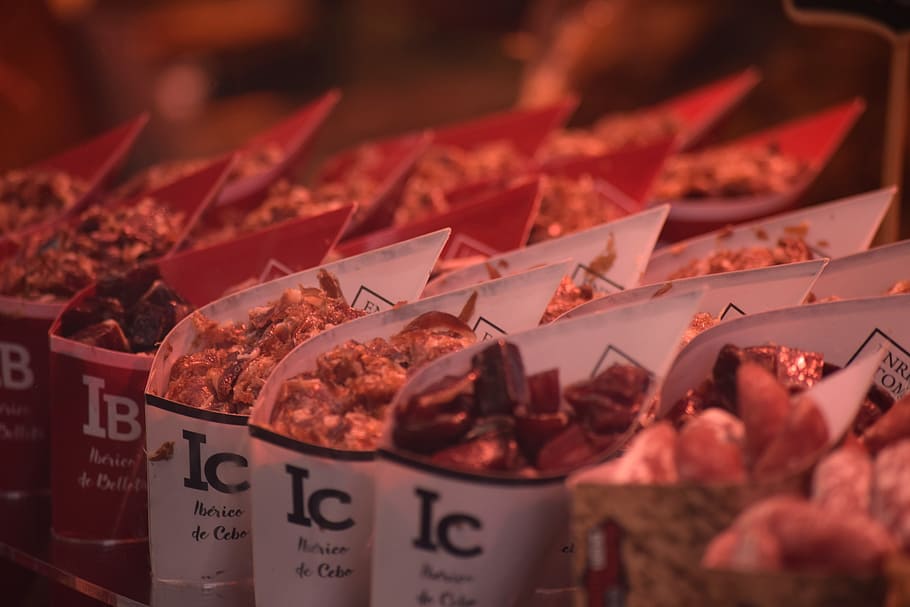 ham, tapas, jamon, iberico, snack, homemade, chops, meat, barbecue HD wallpaper