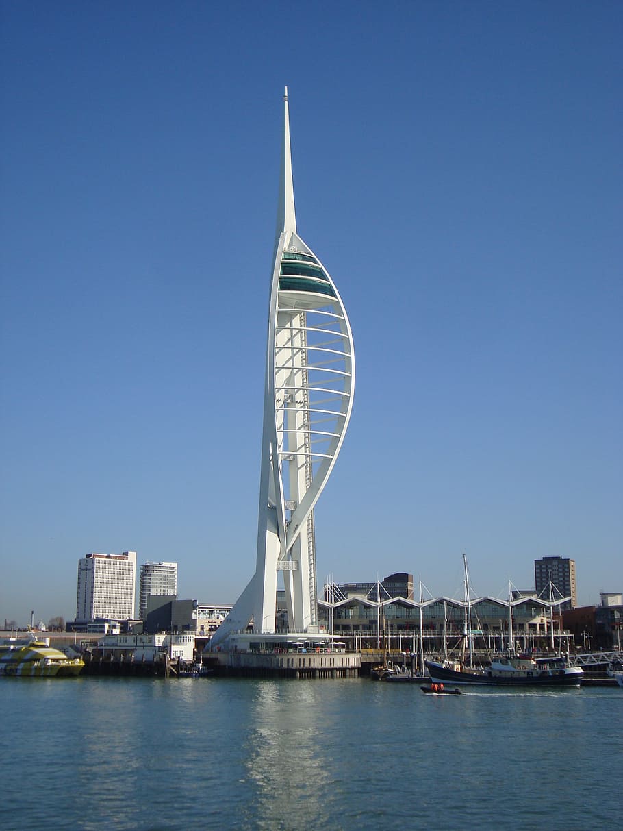 sail, pier, peak, architecture, built structure, water, sky HD wallpaper