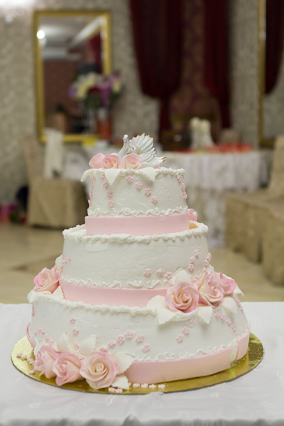 wedding, cake, wedding cake, baking, holiday, celebration, dessert, HD wallpaper