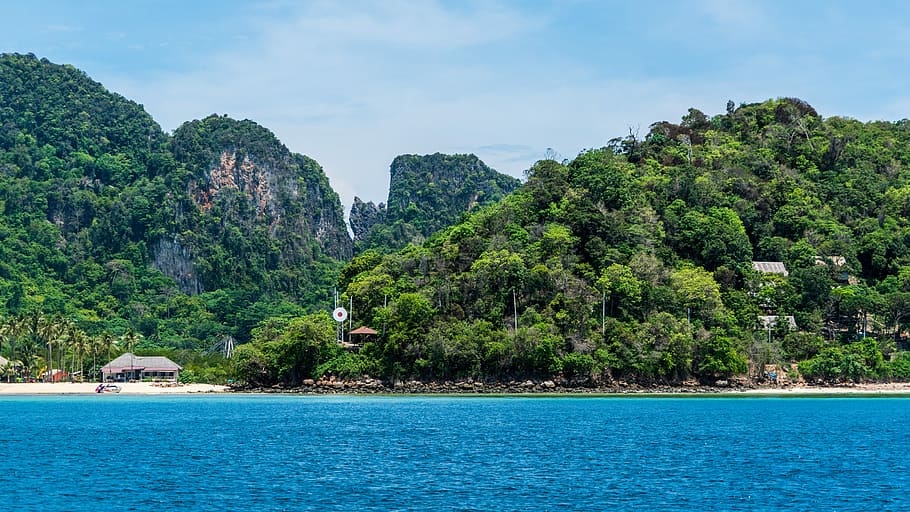 Thailand, Phuket, Koh Phi Phi, island tour, architecture, beach, HD wallpaper
