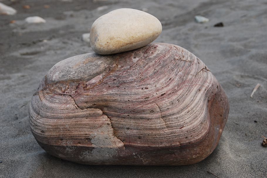 stone, textured, reddish, riverbed, close-up, solid, no people HD wallpaper
