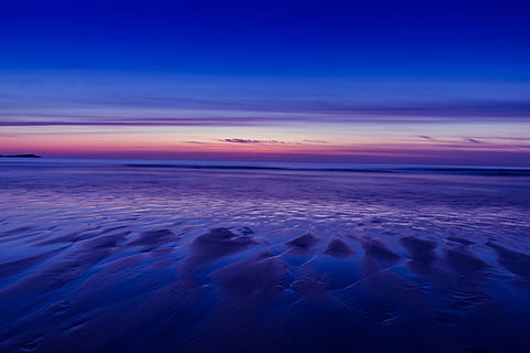 HD wallpaper: Wide-angle capture of some coastal beach huts on a summer ...