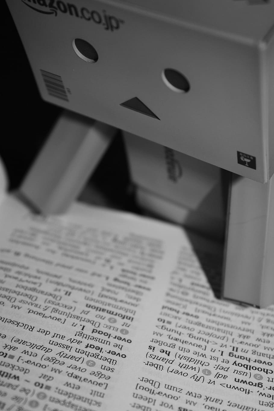 Danbo, Close, Read, text, paper, indoors, book, education, no people HD wallpaper