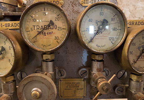 Pressure, Indicator, Machinery, Measure, machines, metal, industry HD wallpaper