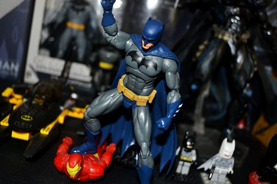 Batman, Action Figure, Collection, helmet, headwear, military HD wallpaper