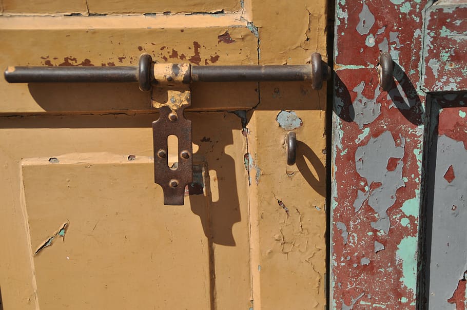 bolt, weathered, old, decay, metal, no people, rusty, wall - building feature HD wallpaper
