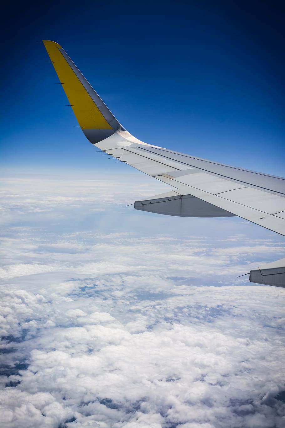 plane, view, scene, blue, sky, travel, transport, landscape HD wallpaper