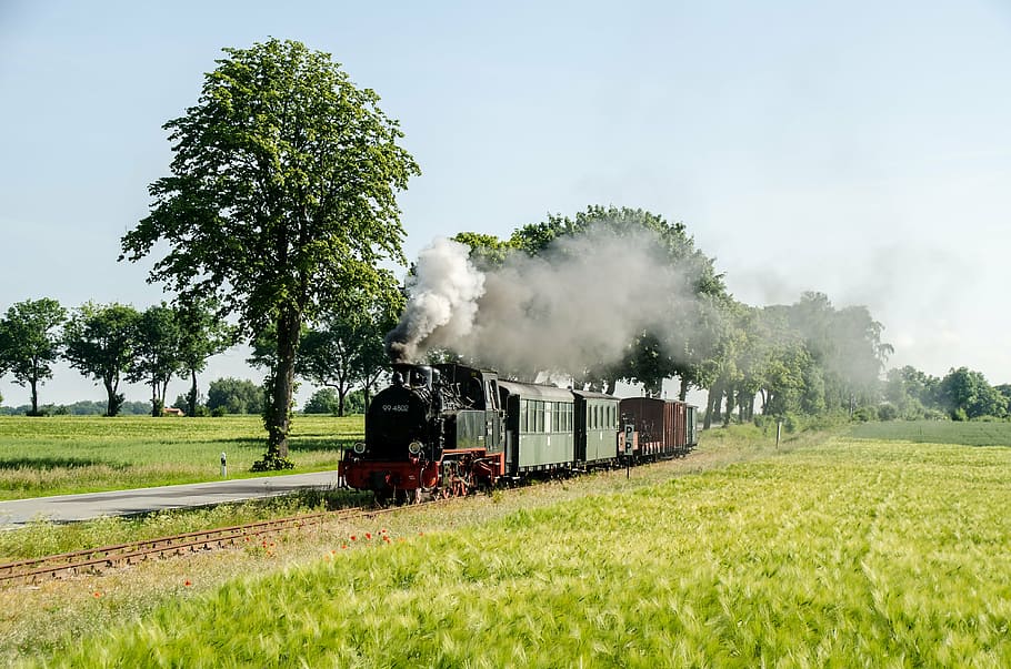 steam locomotive, historically, railway, nostalgic, train, steam railway