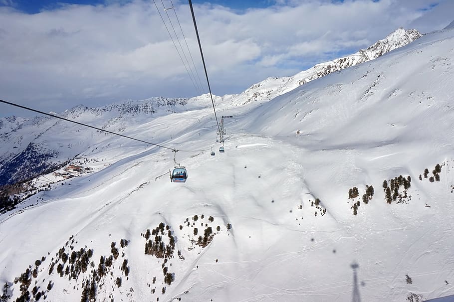 snow, winter, mountain, coldly, sports, nature, mountain peak HD wallpaper