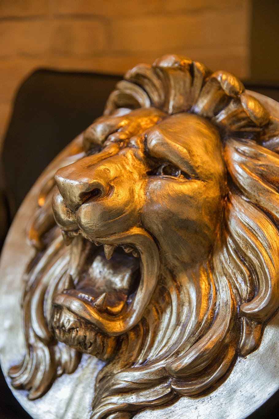 lion, light, mask, sculpture, representation, art and craft HD wallpaper