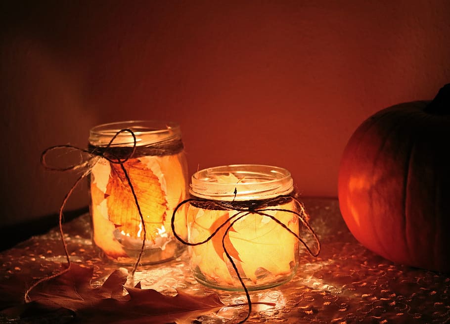 pumpkin, halloween, autumn, october, candle, diy, lantern, decoration, HD wallpaper
