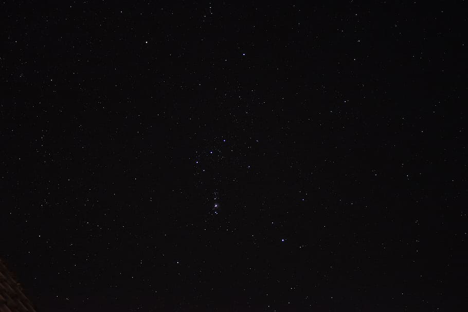 Orion, Constellation, Hunter, Night Sky, star, orion's belt, HD wallpaper