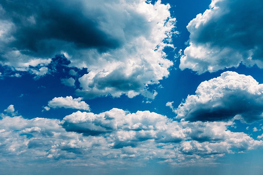 Blue sky and clouds, Abstract, Nature, weather, cloud - Sky, air HD wallpaper