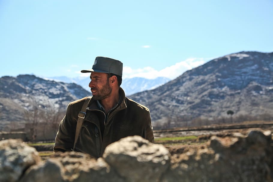 man facing sideways, afghanistan, soldier, army, war, military, HD wallpaper