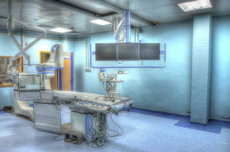 empty operating room, operation theatre, hospital, examination