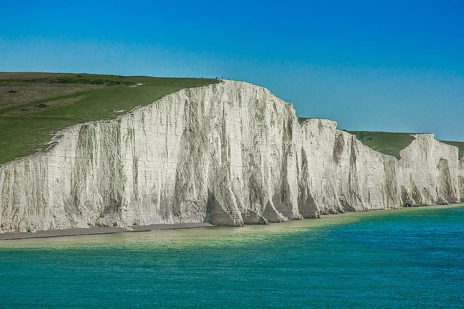 HD wallpaper: landscape shot of mountain, seven sisters, england, reefs ...