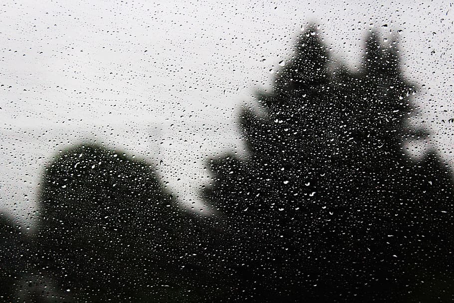 untitled, Drops, Window, snow, backgrounds, abstract, winter HD wallpaper