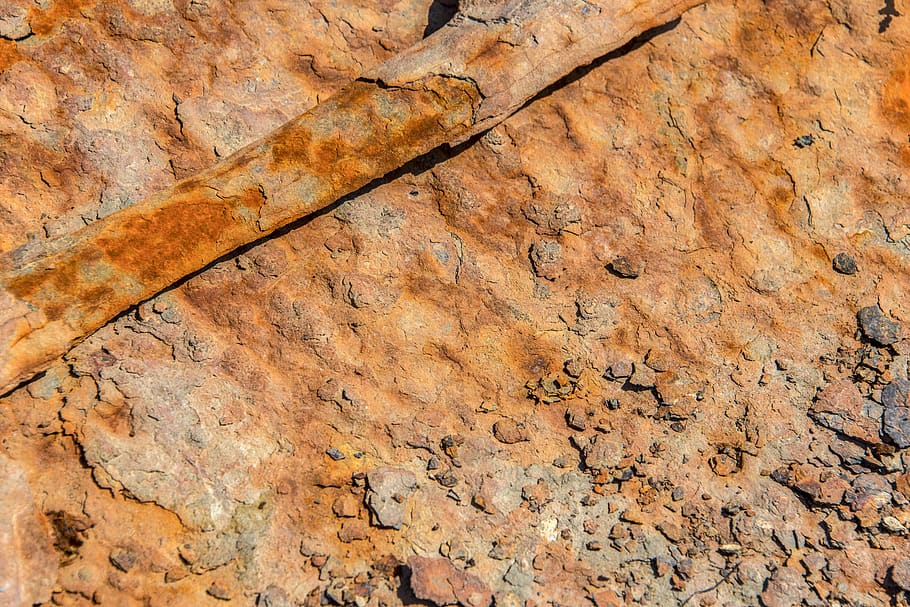 peeling paint, rust, orange, old, backgrounds, full frame, textured HD wallpaper