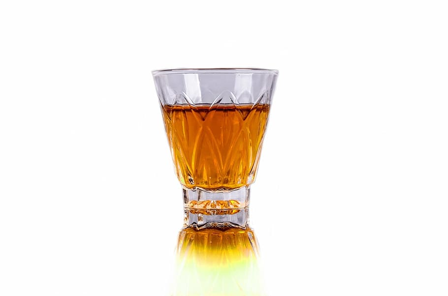 clear shot glass with liquor, bar, barman, pouring, close-up, HD wallpaper