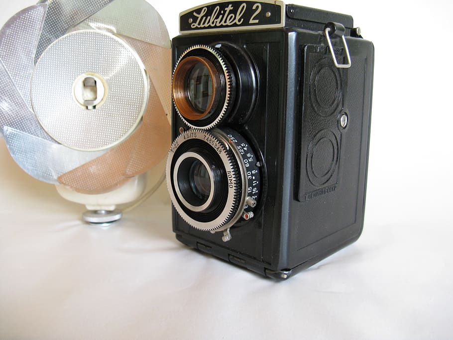old camera, old flash light, kindermann, photo camera, photography HD wallpaper
