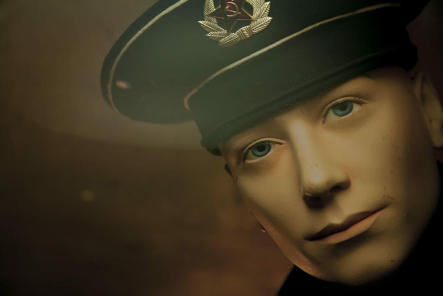 Mannequin dressed wearing hat, man wearing black cap, figure, HD wallpaper