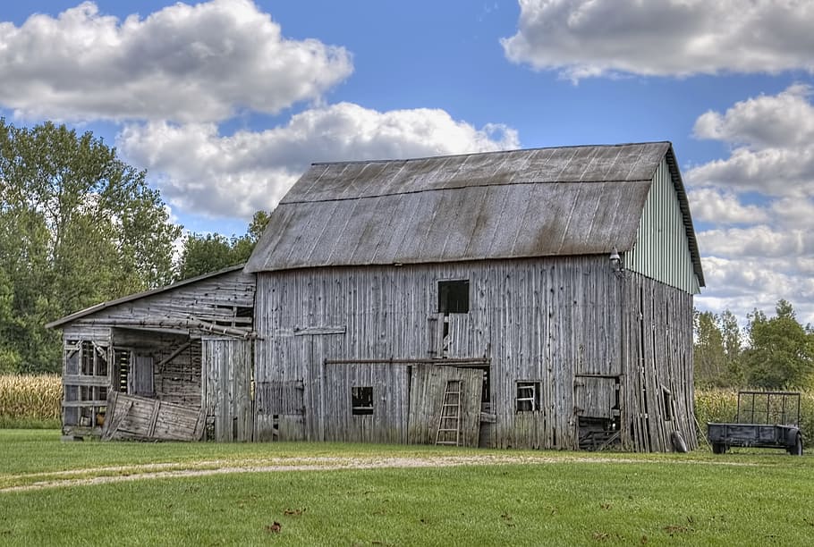 barn, rustic, barns, ohio, digital art, rural, scenic, country HD wallpaper