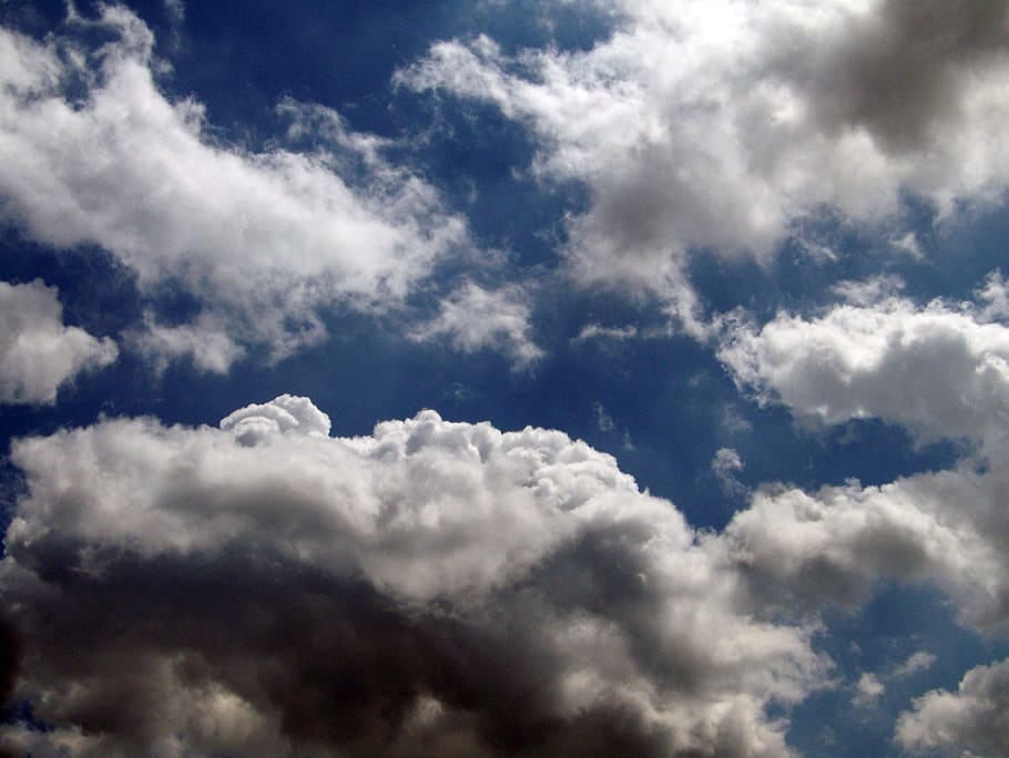 Clouds, Sky, Blue, Weather, Climate, rain, cumulus, atmosphere HD wallpaper