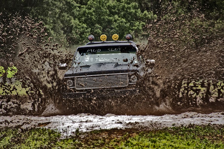 Hd Wallpaper Truck Mud 4x4 Off Road Race Extreme Mud Bog Loud Muddy Wallpaper Flare