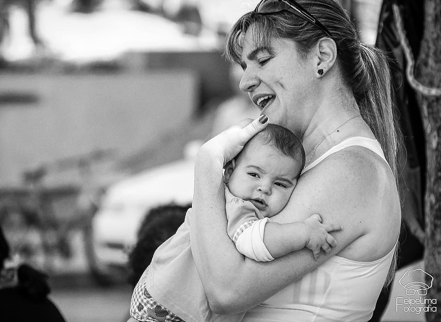 mother, affection, sleep, child, family, childhood, real people HD wallpaper