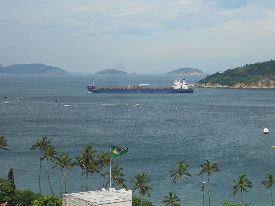 ship, freighter, transport, mar, maritime transport, water HD wallpaper
